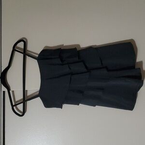 Fit 4 U Black Tiered Ruffle One Piece Size 8